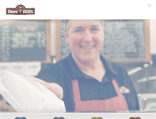 Tablet Screenshot of davehillsmarket.com